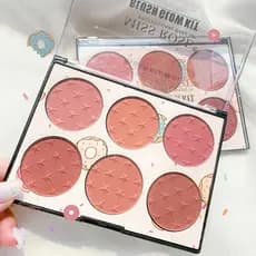 Missrose paleta de Blush de seis cores barato estudante sol-vermelho feminino um alto brilho reparação nicho marca 2025