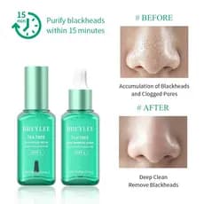 Máscara Removedora de Cravos BREYLEE (etapa 1) + Sérum Refinador de Poros (etapa 2) Remove cravos, trata acne, cuidado a