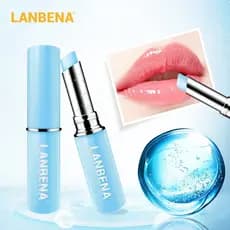 Balm Labial de Ácido Hialurônico LANBENA, Hidratante Labial, Nutritivo, Reduz Linhas Labiais, Cuidado Labial 1.8g
