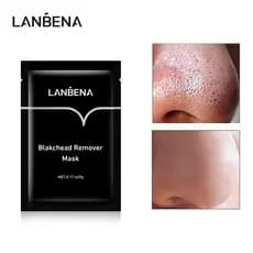 Máscara Removedora de Cravos LANBENA, Remove Cravos, Trata Acne, Reduz Poros, Limpeza Profunda, Cuidados com a Pele, 5g