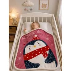 Cobertor de Bebê Infantil Berço Plush Sherpa