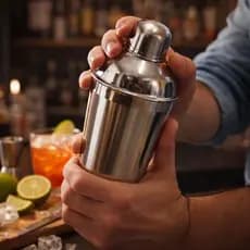 Coqueteleira Inox 500ml Misturador Bartender Drinks Cocktail Bar Agitar Bebidas Portátil Durável