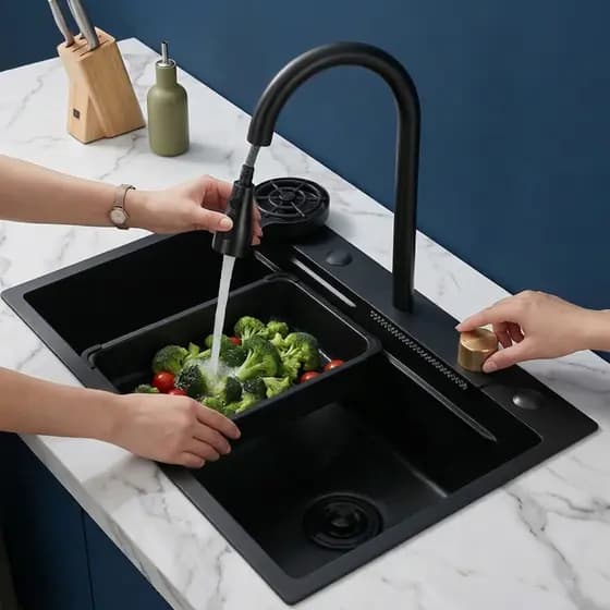 Pia de Cozinha Aço Inox | Pia Moderna de Cozinha | Fácil de Limpar