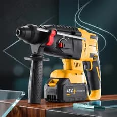 Martelete Perfurador Rompedor Modelo 26 Nível Industrial | Versão com Fio Bivolt 127/220V e Sem Fio 48V