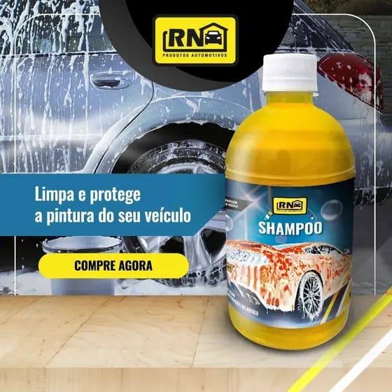 Shampoo Automotivo Carnaúba Proteção Brilho de Carros Rn 500ml