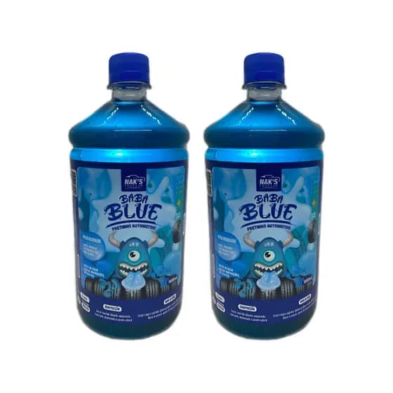 Kit 2 Abrilhantador de Pneus Baba Blue Pretinho Concentrado 1 Litro