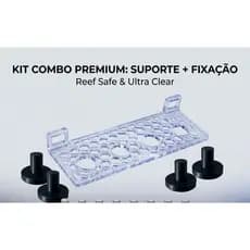 kit suporte para corais e 4 pinos de fixação Kit Combo Frag Rack Premium: Suporte Honeycomb + Fixadores Reef Safe