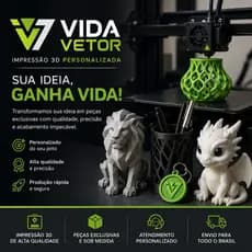 Serviço Profissional de Impressão 3D Personalizada Sob Medida Sua Ideia Em Forma Real