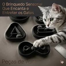 Kit 5 Peças Brinquedo Sensorial Premium: Alívio de Estresse para Você e Diversão Garantida para seu Gato