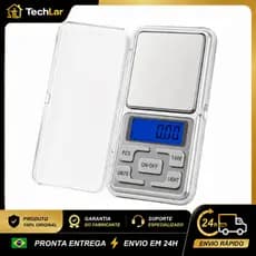 Mini Balança Digital Eletrônica De Precisão De 0.01 A 500g Capacidade máxima 5 g Cor Prateado