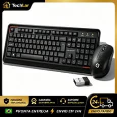 Wireless Keyboard and Mouse Combo, 2.4G USB, Plug and Play, Full Size, Quiet Typing