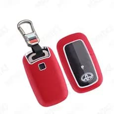 Capa de Couro para Chave de Carro Toyota Raize VELOZ 2022 2021 Avanza + Chaveiro Remoto Transparente em TPU 8869 8869