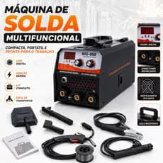 Máquina Solda Inversora Grau Industrial 3in1mig+tig+mma220v/110v