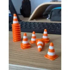 Mini Cones - Kit com 10 mini cones fofos com 3cm