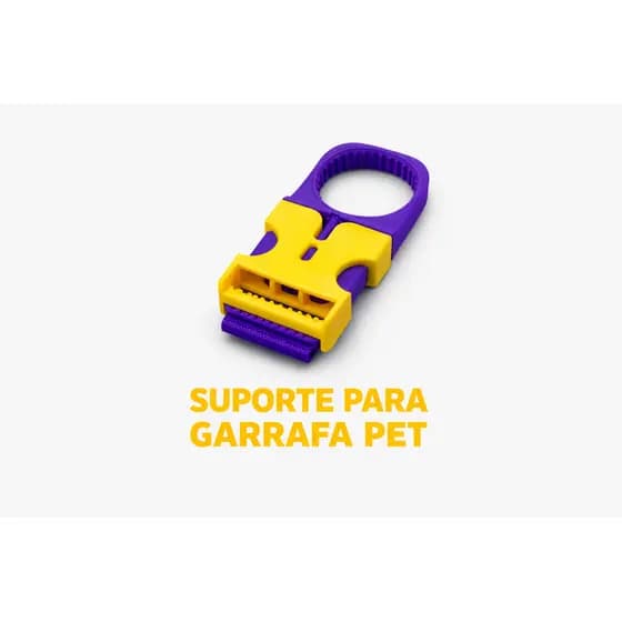 Suporte Clipe para Garrafa 500ml em Mochila Porta Garrafa para Trilha Camping e Dia a Dia Leve Compacto e Prático
