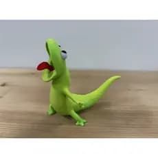 Boneco Tom Lagarto Gritando Meme | Lagartixa Verde Decorativa Colecionável Geek
