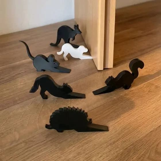 Batente de Porta Decorativo Formato Animais Calço Antiderrapante
