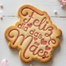 Modelador de Biscoito Feliz Dia das Mães – Kit com 2 Moldes Decorativo para Massas e Confeitaria