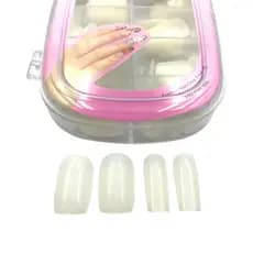 Kit 12 Caixas Unha Postica Tips Branco 100 Unidades para Alongamento Gel Acrigel