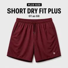 Bermuda Plus Size Masculina G1 G2 G3 G4 G5 G6 G7 G8 Dry Fit Leve