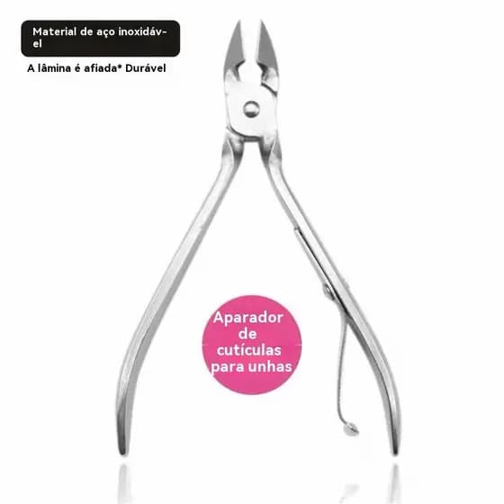 Alicate de Unha com Aço Inoxidável Resistente para Manicure