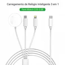 Charger for Apple Watch, 3-In-1 Type-C/Lightning Cable Magnetic Fast Charging, Iwatch Charger Compatible with All Apple