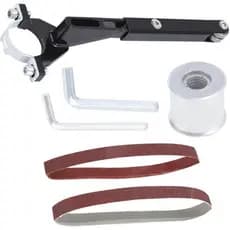 Adaptador para Lixadeira de Correia Transforma Esmerilhadeira em Lixadeira, Ideal para Polir e Remover Ferrugem