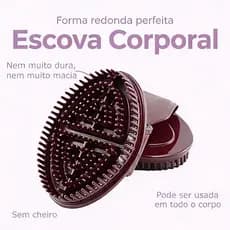Escova De Massagem Corporal Efeito Lipo Circulação Emagrecimento E Redução De Medidas