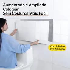 Placa Adesiva De Parede Kit Com 10 Unidades Azulejo Autocolante Fácil Aplicação Decoração