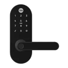 Fechadura Digital Yale YMC 420W Preto Fosco Biometria, Senha, Cartão e Chave