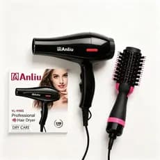 Secador de cabelo profissional 110V + modelador de cachos (alisador e modelador de cachos)