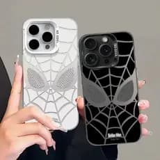 Anti-impacto silicone Capinha capa Fosco  homem-aranha para iPhone 7 8 11 12 13 14 15 16 pro max plus x/xs xr XSMAX