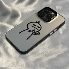 Anti-impacto silicone Capinha capa diversão para iPhone 7 8 11 12 13 14 15 16 pro max plus x/xs xr XSMAX