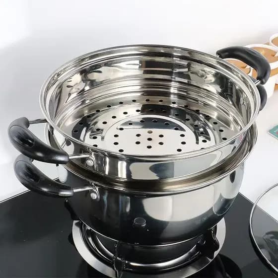 [Novo produto] Panela de sopa espessada de aço inoxidável Panela antiaderente a vapor Panela de guisado Panela de sopa M