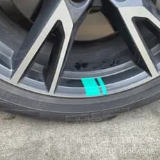 6 pçs adesivo de roda de carro decalque de roda aro de aço adesivo reflexivo adesivo decorativo adesivo de pneu de carro