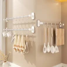 [Estoque pronto] Gancho forte de Viscose para roupas, gancho para banheiro, cozinha, sem perfuração, toalha de parede pa