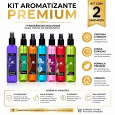 Kit 2 Aromatizadores Perfume de Ambientes 200ml Spray Amazônia Aromas Cheirinho para Casa Loja