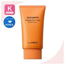 [Tesam] Creme Solar À Prova D'água Eco Earth , 50g , 1 Unidade/Coreano Fps50/Fórmula Da KPIKSHOP