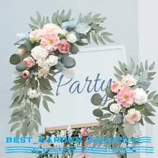 [Melhor _ jardim] 2 peças arco de casamento canto flor estilo Country decoração de flores presente
