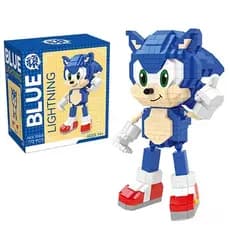 Blocos De Construção Sônicos De Desenhos Animados , Figura De Ação Sônica , Tijolos De Brinquedo , Montar Brinquedos Edu