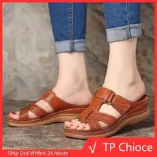 Sandálias corretivas femininas Slip-On estilo dedo aberto 6638 VMDJ
