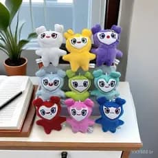 TIMEKEY 10cm Bonito DUAS VEZES Brinquedo de Pelúcia Animal DUAS VEZES Momo Brinquedo de Pelúcia