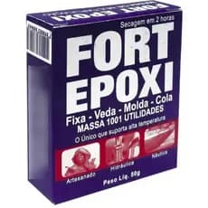 Massa Epóxi Fort 50g | Substitui Solda e Cola | Repara e Modela Tudo