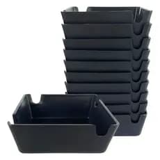 Cinzeiro Quadrado Preto para Bar e Mesa – Design Simples e Elegante