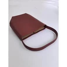 Bolsa de ombro padrão Lichia Banrow importada, bolsa balde especial, bolsa feminina de couro de camada única.