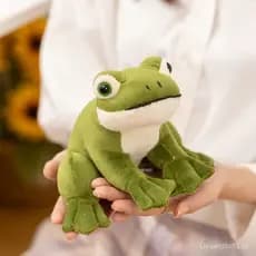 Brinquedo de Pelúcia Sapo Verde, Boneco Mini de Anime Cartoon Macio Série L5IL