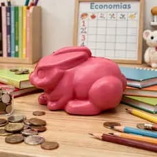 Cofre Fênix Coelho 🐰💰✨ | Cofrinho Infantil em Plástico, Divertido, Educativo e Resistente