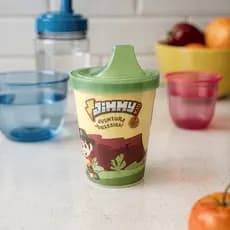 Copo Bico Infantil com Tampa Jimmy 250ml Panamby 🦖🥤✨ | Copo de Transição, Bico Anatômico, Bebê
