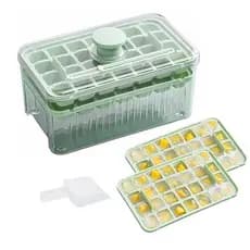 Forma De Gelo Com 32/64 Cubos Retangulares Sombra Desmoldagem Rápida Multiuso E Lavável WUSZ IHL1