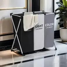 Cesto de roupa suja dobrável de grande capacidade Armazenamento e organização de roupas